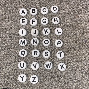 Letter jibbitz for crocs